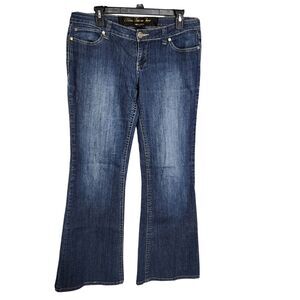 Urban Behavior Jeans Luxury Women Size 13/32 Sofia Flare Leg Blue Denim Low Rise